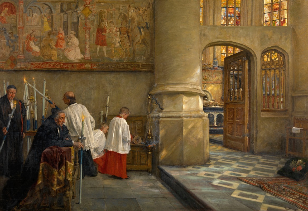 Charles Boom - Before Blessing at the Church of Hoogstraten