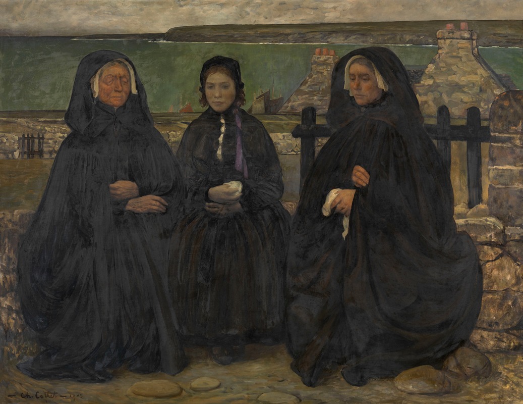 Charles Cottet - Breton Women in Mourning