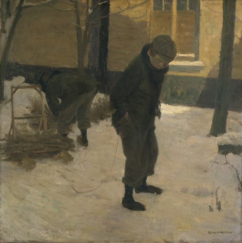 Charles Mertens - Child with sleigh