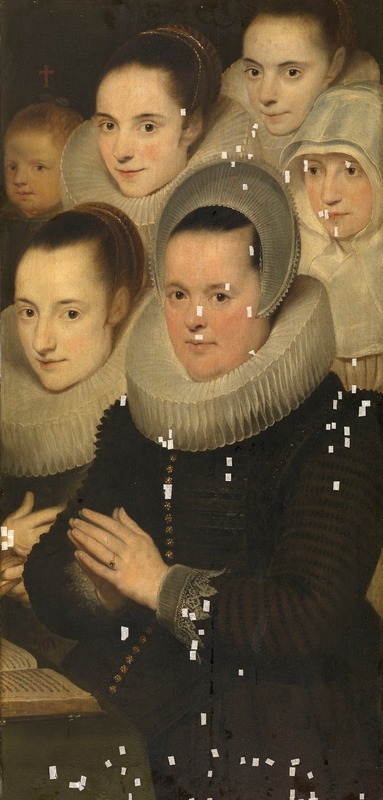 Cornelis de Vos - Wife of the donor with five daughters