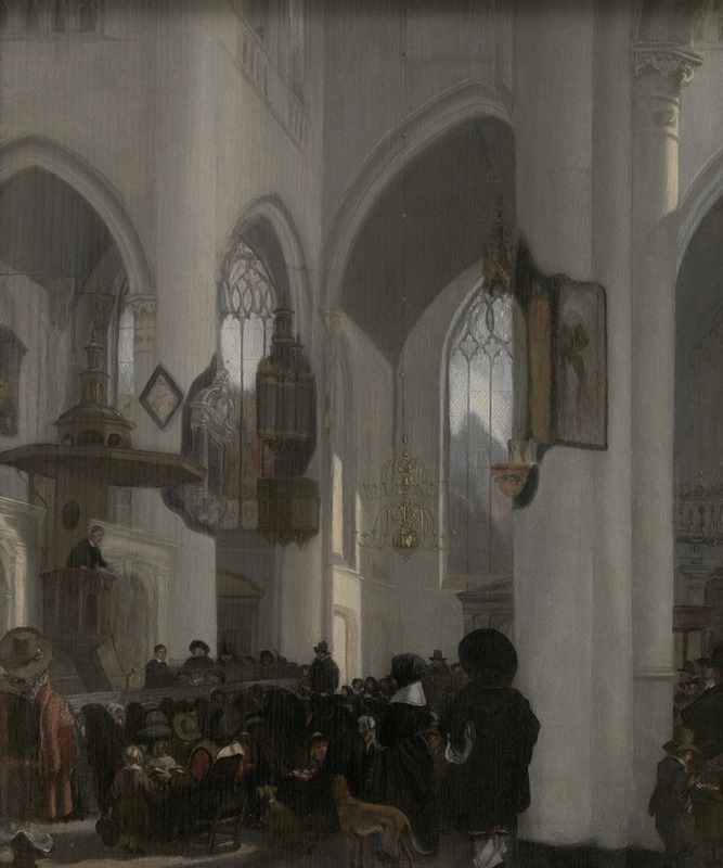 Emanuel de Witte - Interior of a Gothic Church