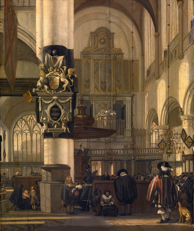 Emanuel de Witte - Interior of the Protestant Church