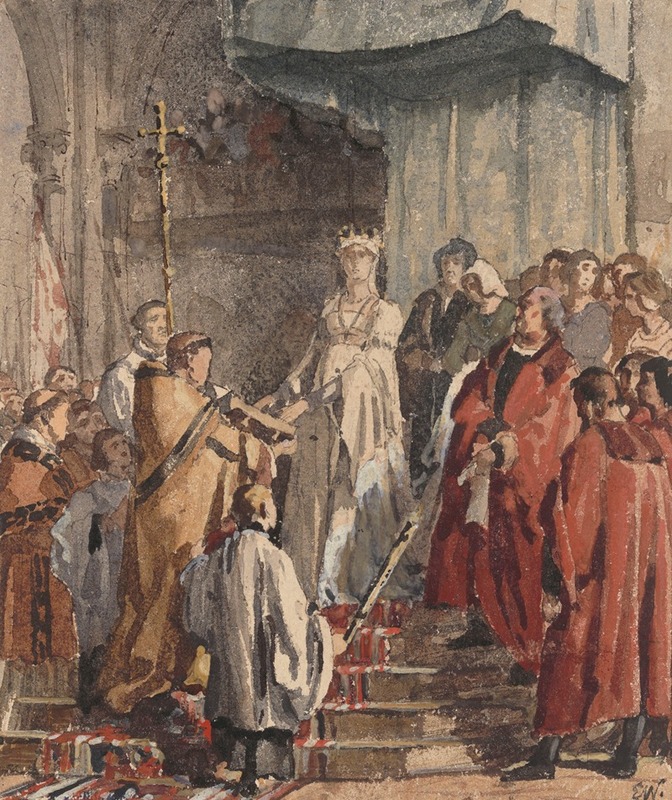 Emile Charles Wauters - Mary of Burgundy Swears to Respect the City’s Privileges in 1477