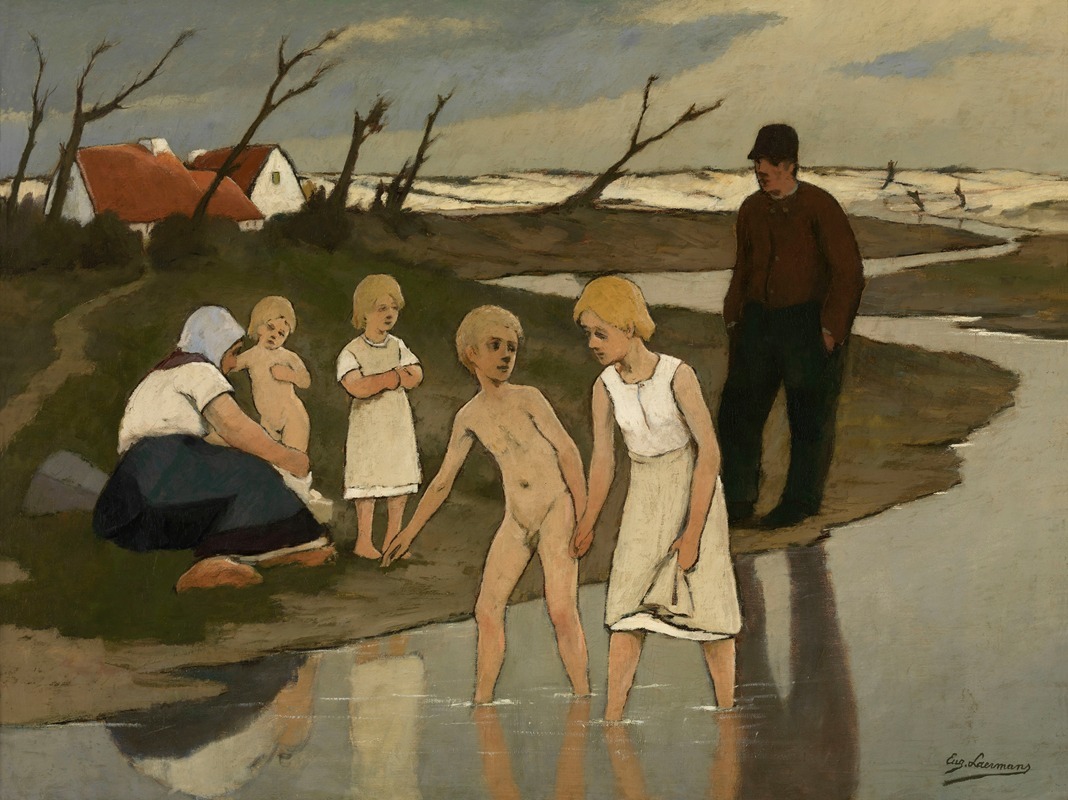 Eugène Laermans - Children Bathing