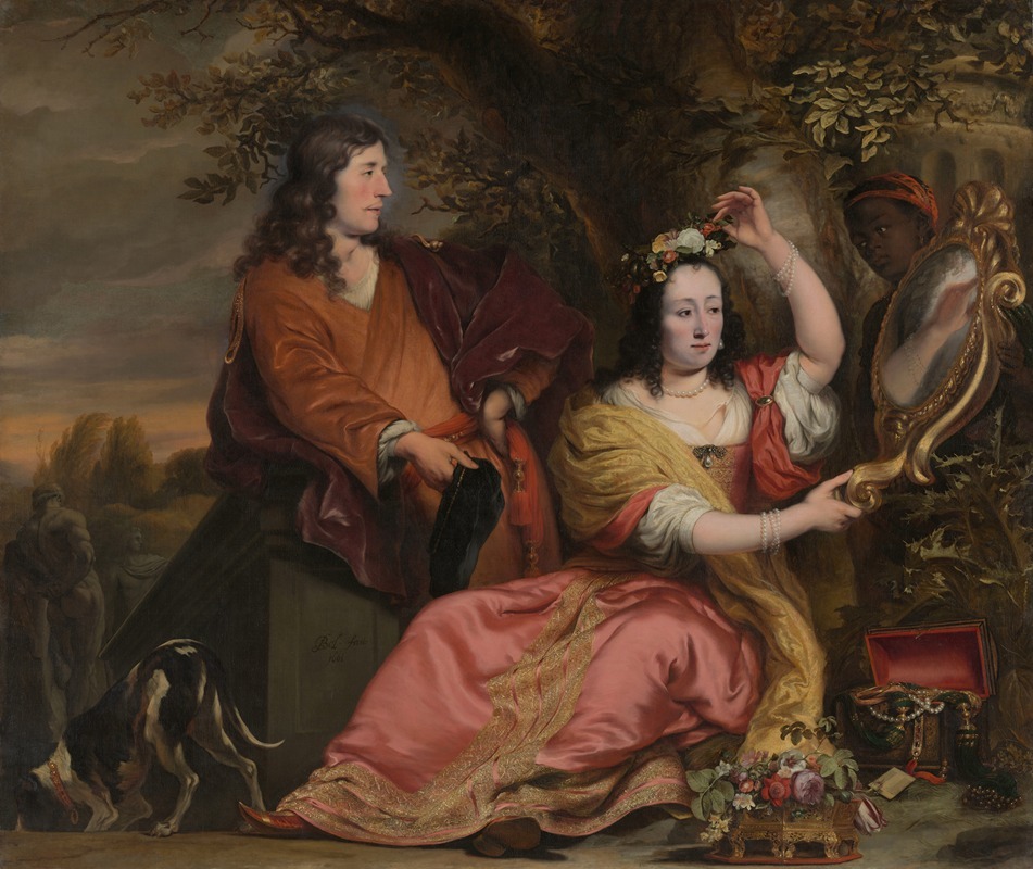 Ferdinand Bol - Jan van der Voort and his Sister Catharina with a Servant