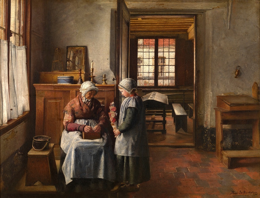 Henri de Braekeleer - Grandmother’s Feast
