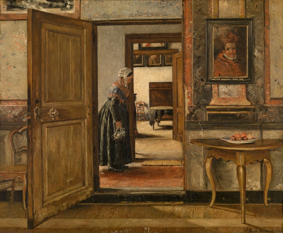 Henri de Braekeleer - Interior of the Terninck Institution in Antwerp