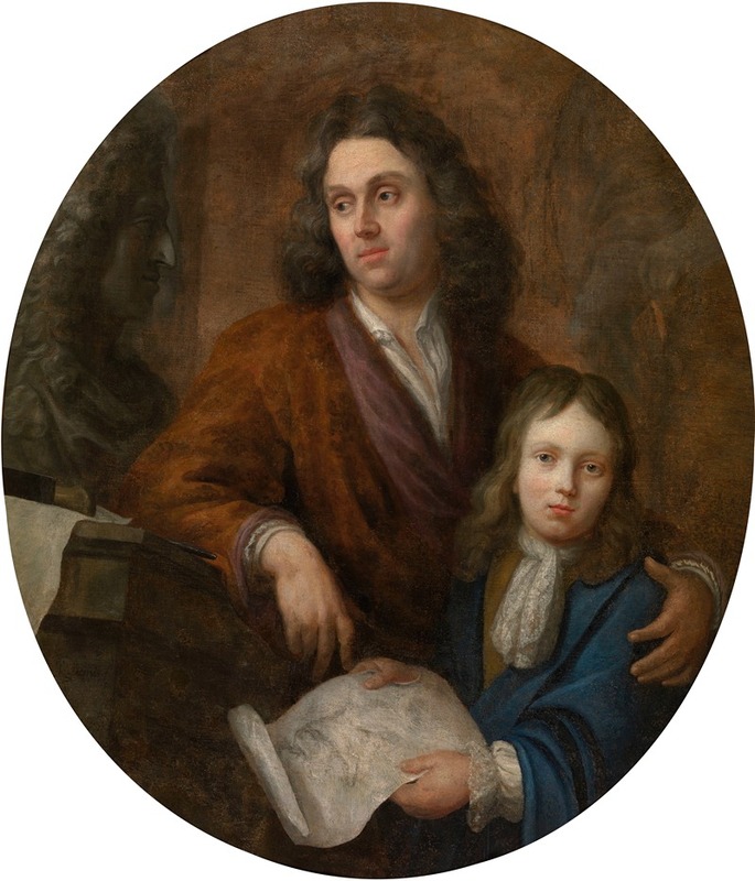 Jacob Denys - The Sculptor Willem Kerricx and his Son Willem Ignatius