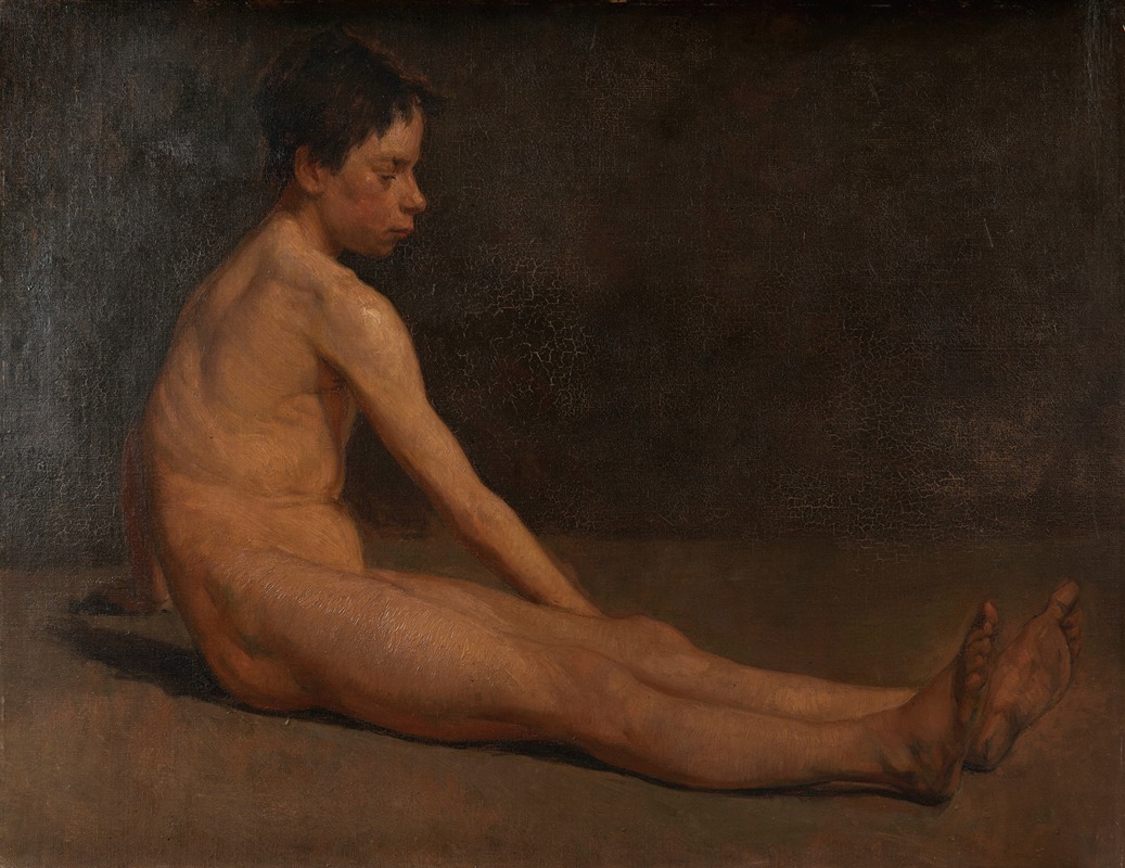 James Ensor - Naked boy