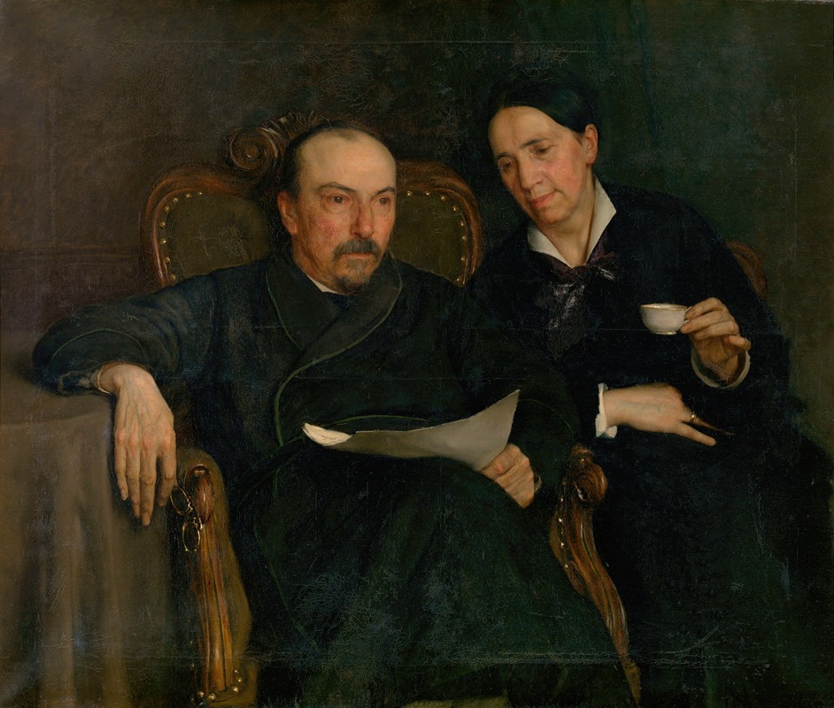 Jan van Beers - The Poet Jan Van Beers and his Wife, The Artist’s Parents