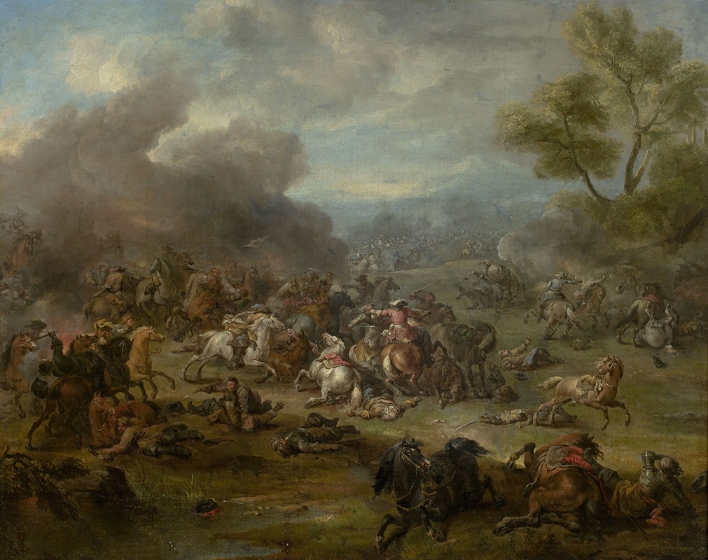 Jan van Huchtenburg - A battle scene