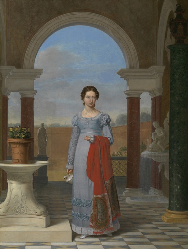 Joseph François Ducq - Portrait of Colette Versavel, Wife of Isaac J. de Meyer