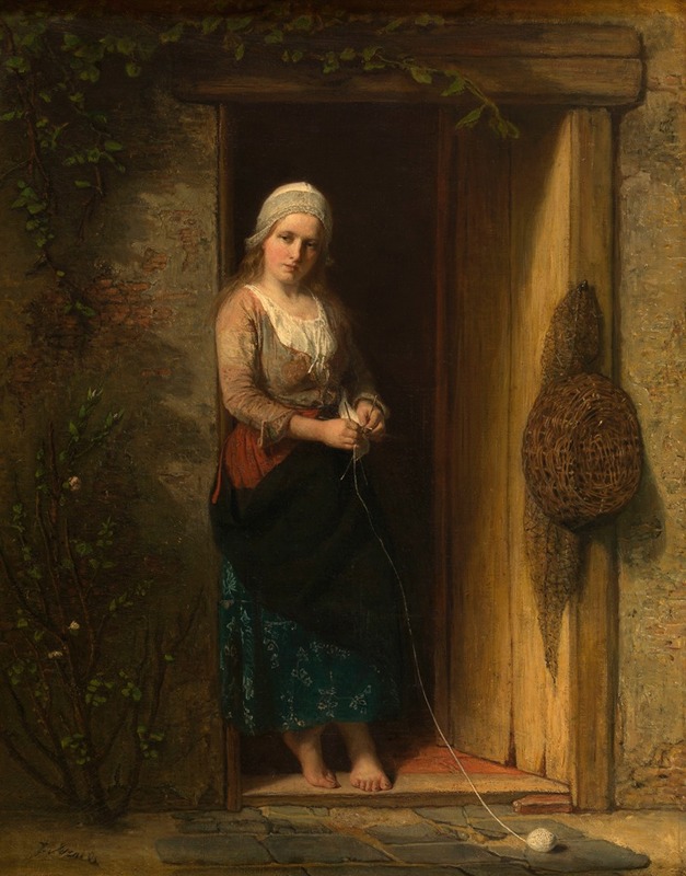 Jozef Israëls - Ida, the Fisherman’s Daughter at the Doorway
