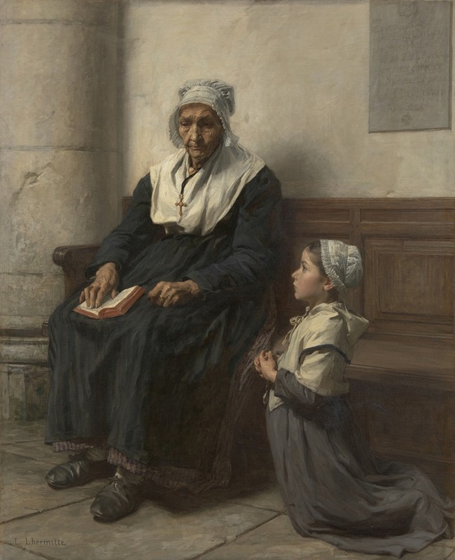 Léon Augustin Lhermitte - The grandmother