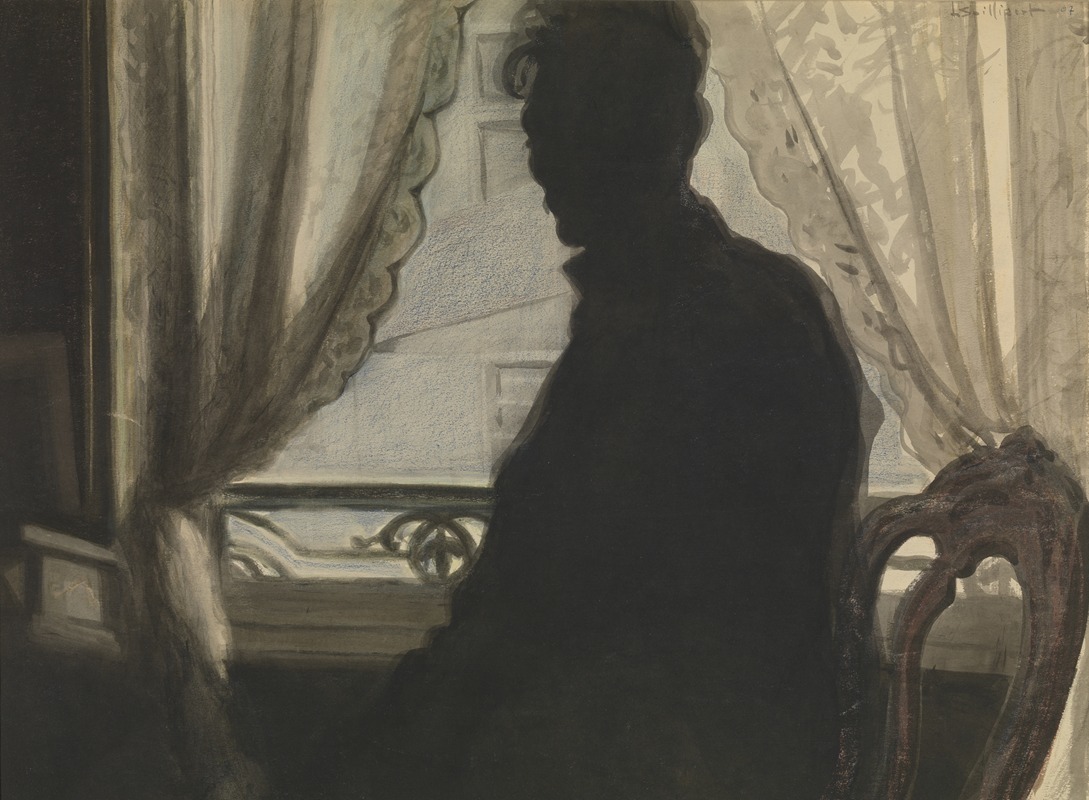 Léon Spilliaert - Silhouet van de schilder