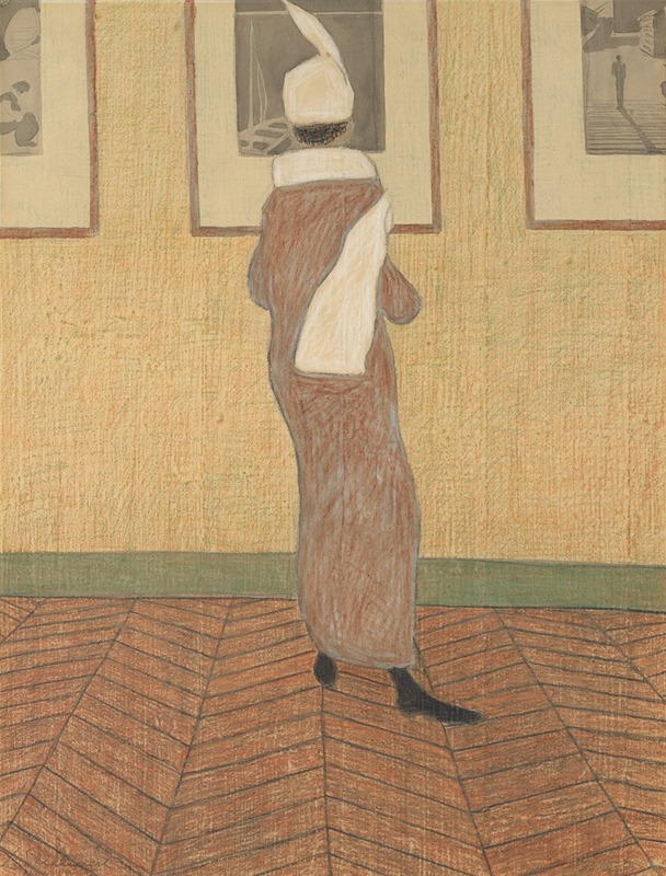 Léon Spilliaert - Dame in expositie