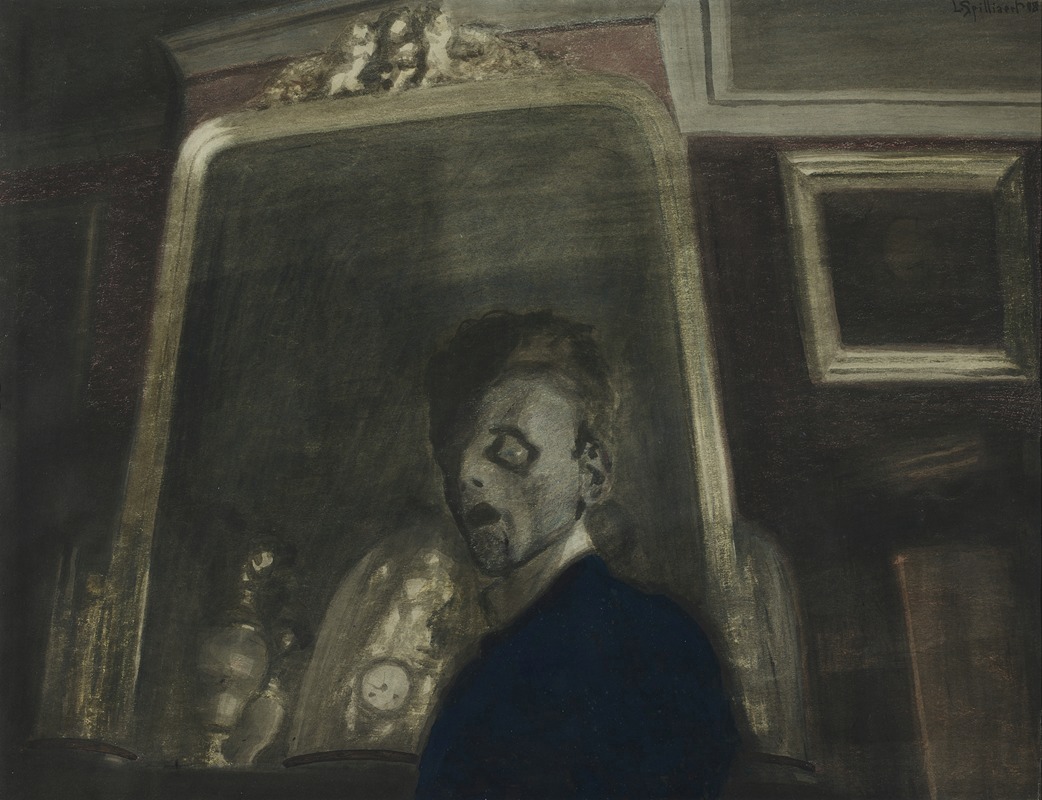 Léon Spilliaert - Zelfportret met spiegel