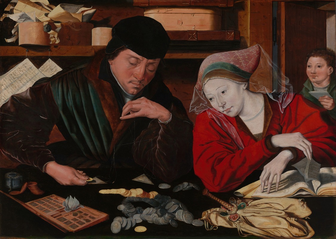 Marinus Van Reymerswale - The Banker and his Wife