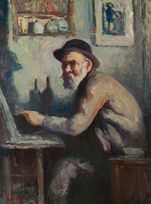 Maximilien Luce - Autoportrait au chevalet