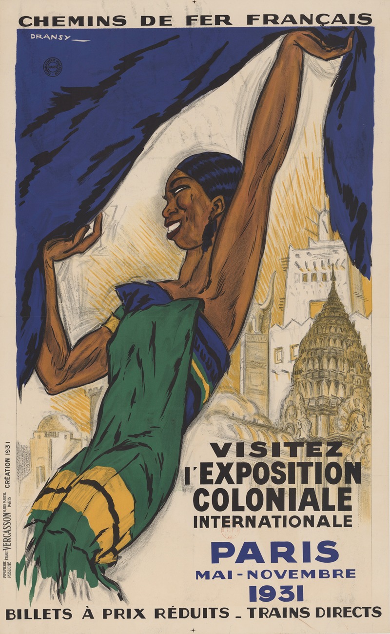 Dransy - Chemins de Fer Français. Visitez l’Exposition coloniale internationale