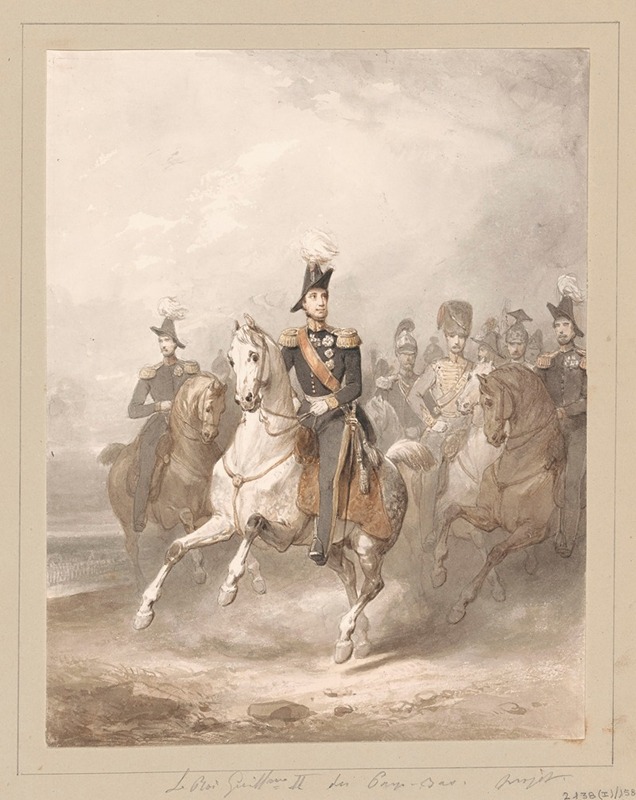 Nicaise De Keyser - Equestrian Portrait of King William lI