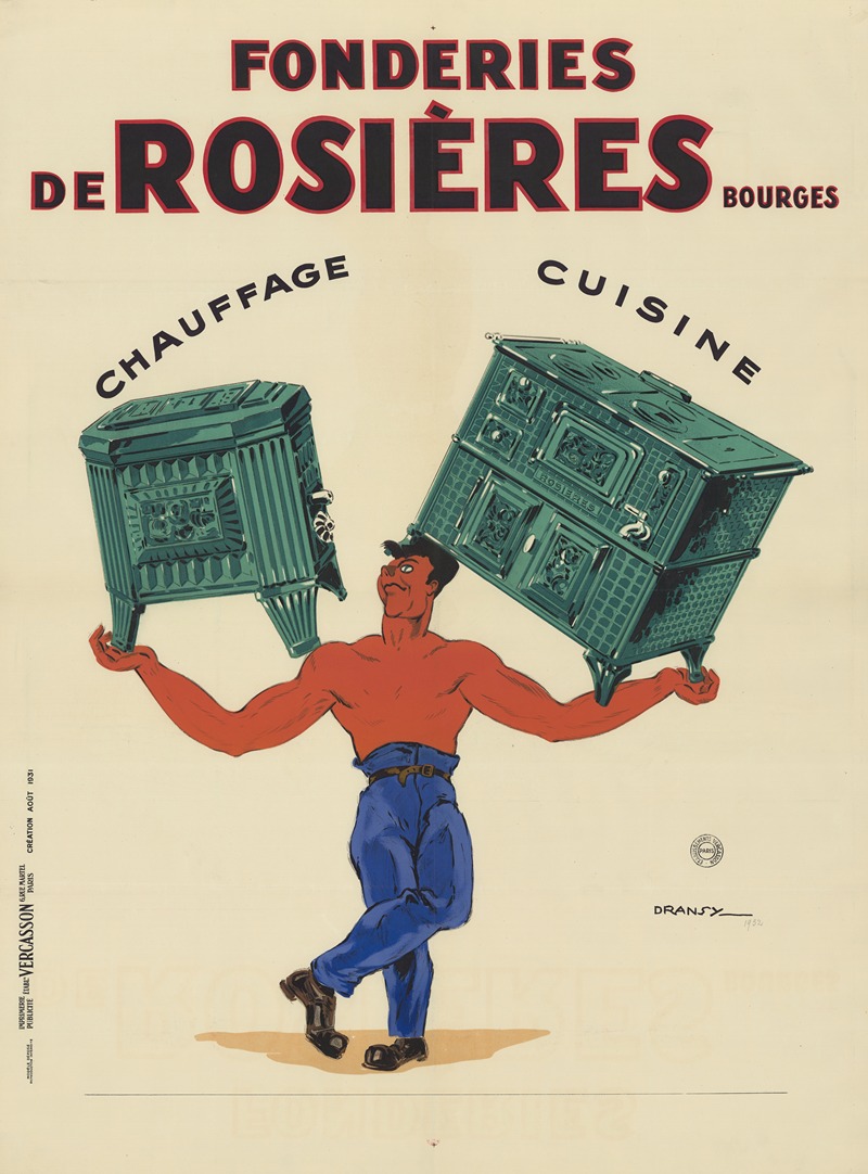 Dransy - Fonderies de Rosières, Bourges. Chauffage, cuisine