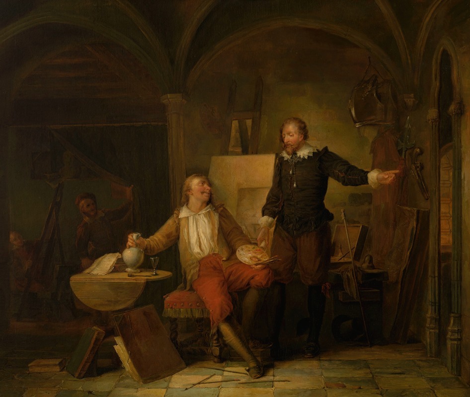 Nicaise De Keyser - The Studio of the Painter Joos van Craesbeeck