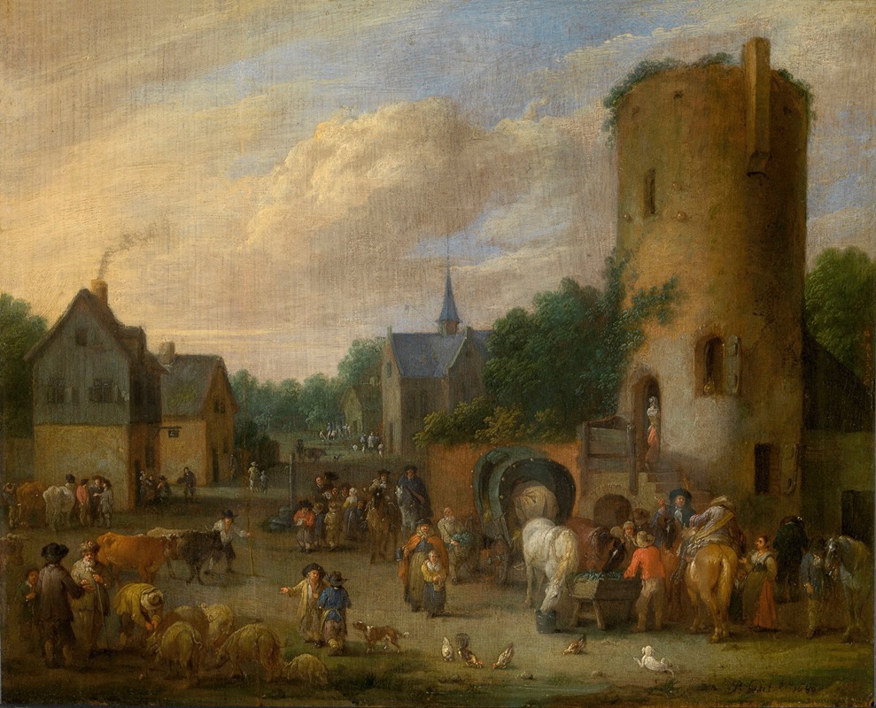 Pieter Bout - A Village Scene