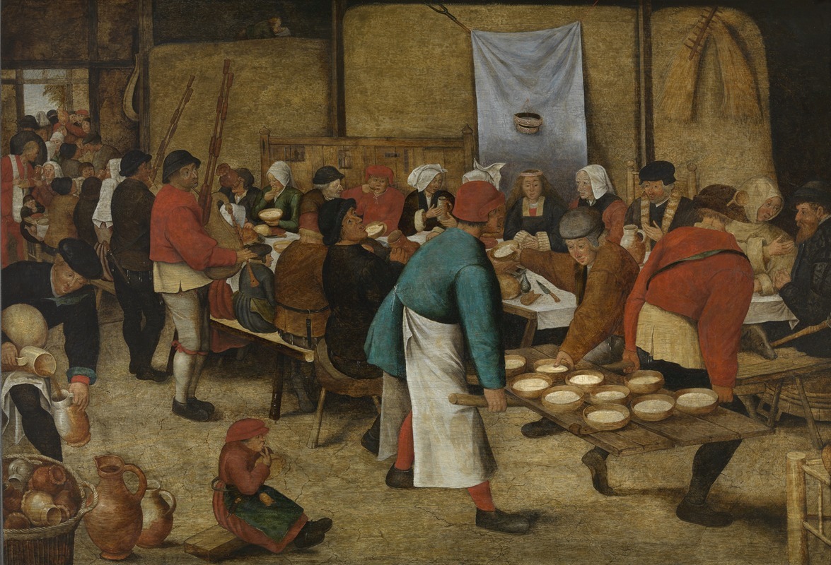 Pieter Breughel the Younger - Peasant Wedding in a Barn