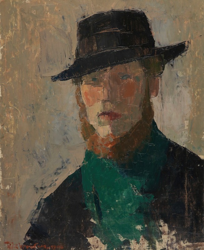 Rik Wouters - Self Portrait in Black Hat