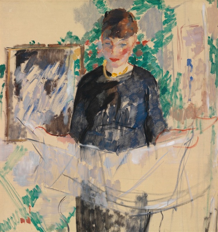 Rik Wouters - Woman in Black Reading a Newspaper