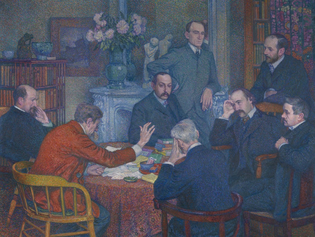 Theo van Rysselberghe - The Lecture by Emile Verhaeren