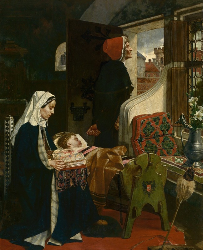 Victor Lagye - Johanna van der Gheynst with her Child in the Cradle