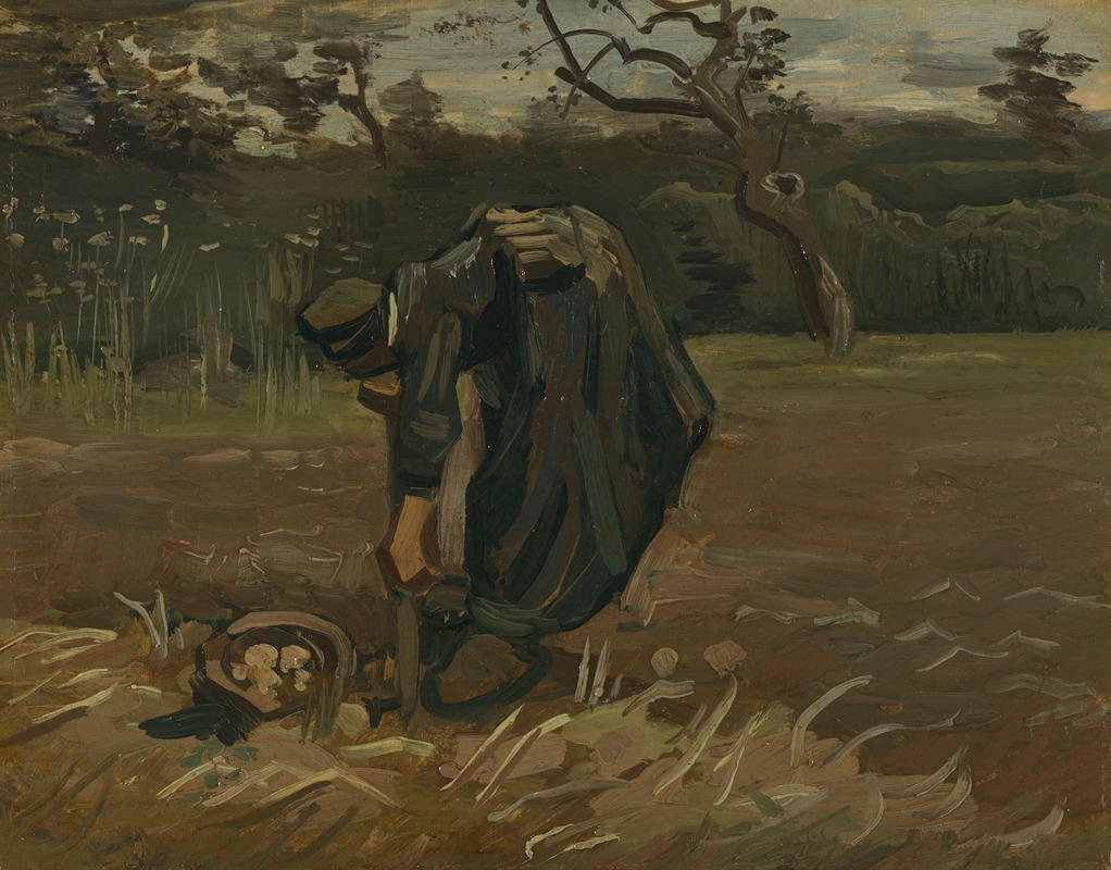 Vincent van Gogh - Peasant Woman Digging Potatoes