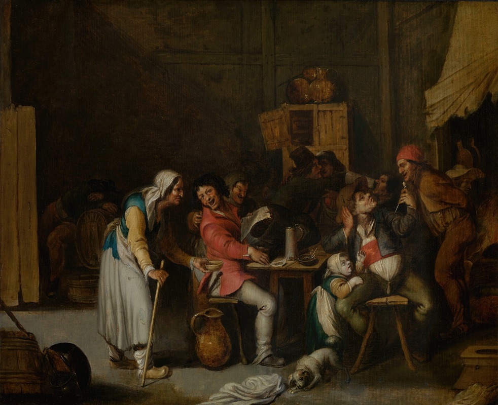 Willem van Herp - Beggar Woman in a Tavern