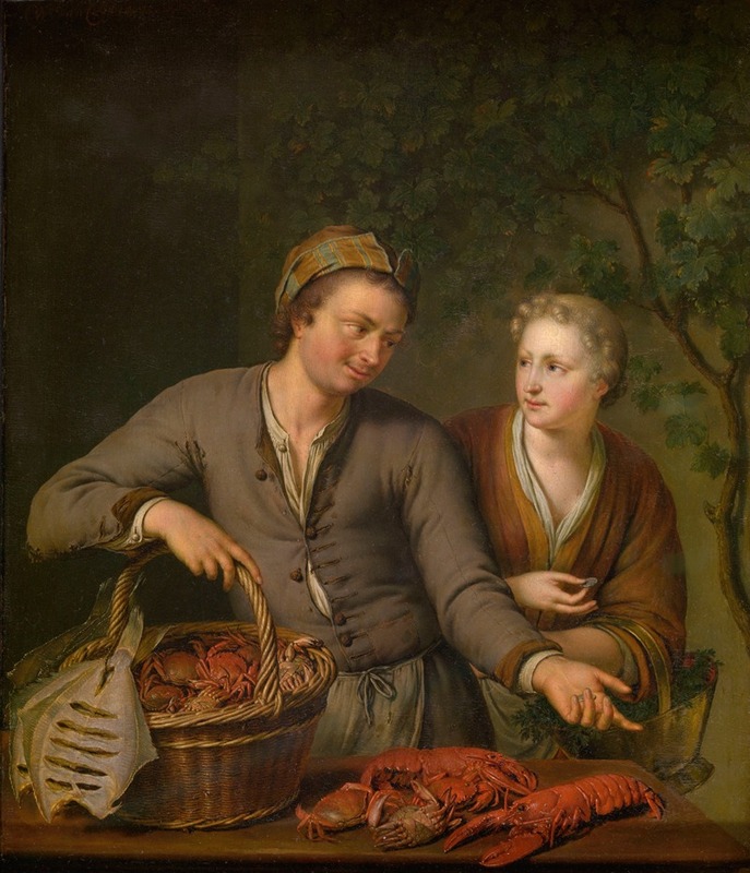 Willem Van Mieris - Fishmonger