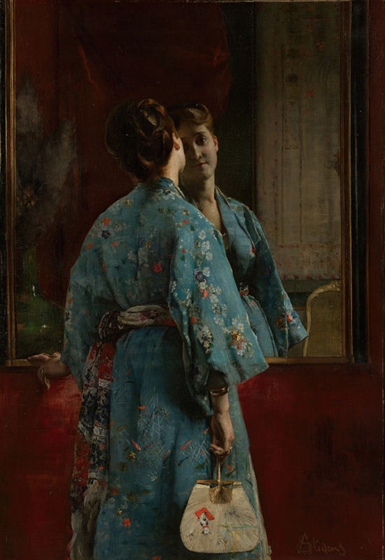 Alfred Stevens - The Japanese Robe