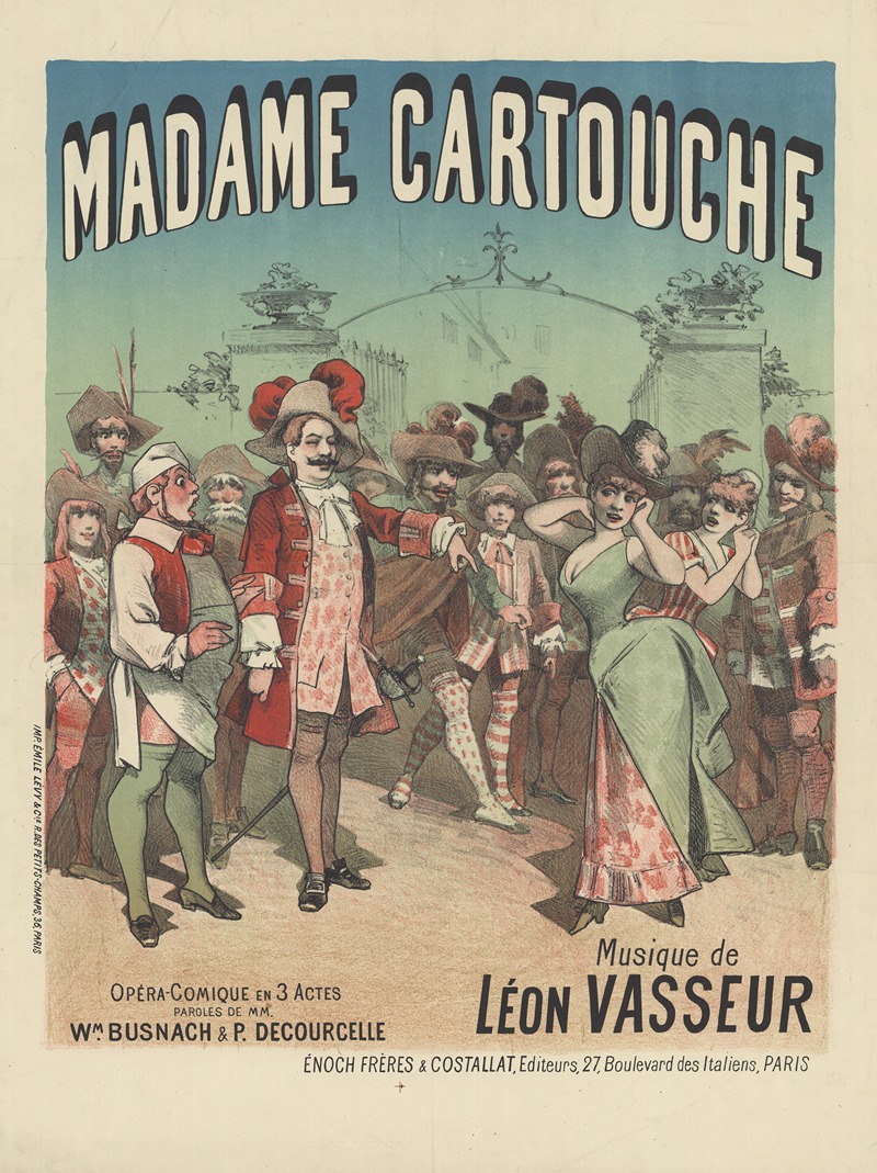 Enoch Frères & Costallat - Madame Cartouche, Opéra-Comique en 3 Actes