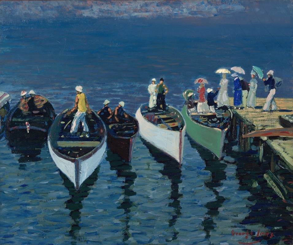 George Luks - Holiday on the Hudson