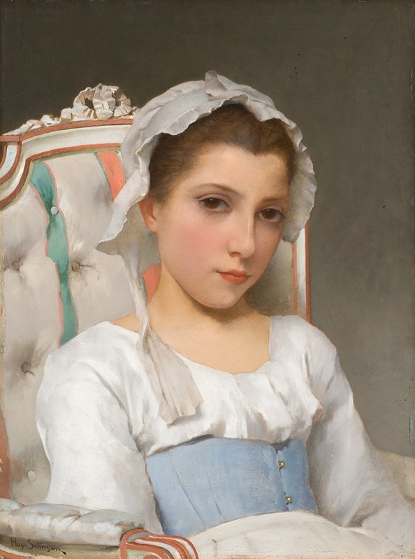Hugo Salmson - Portrait of a Young Girl