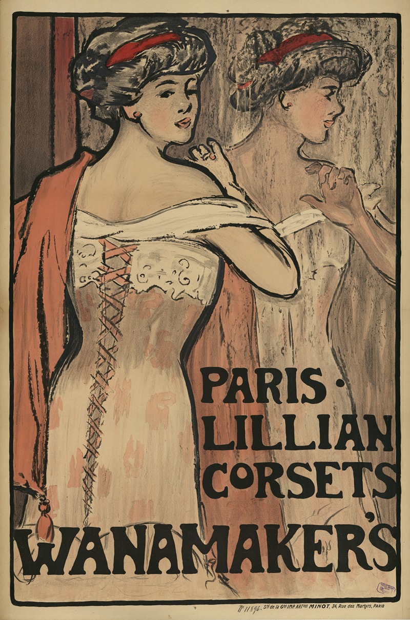 Etablissements Minot - Paris – Lillian corsets Wanamaker’s