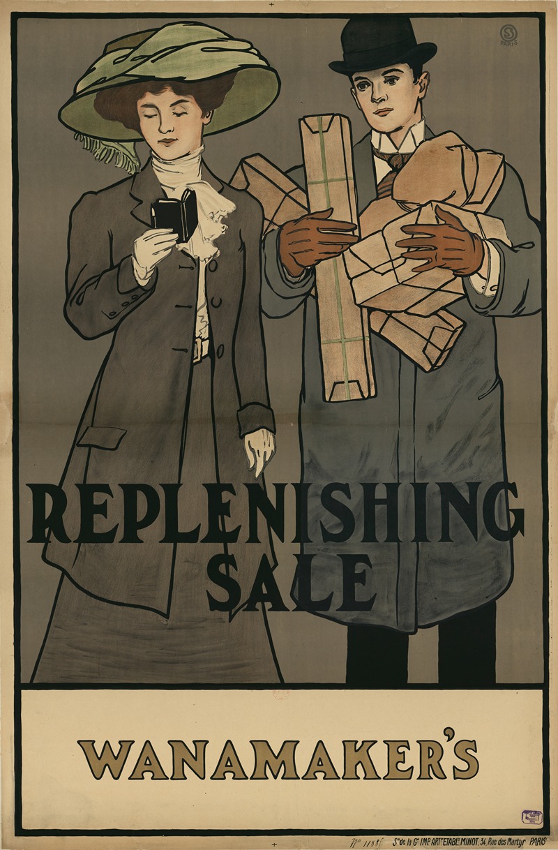 Etablissements Minot - Replenishing sale Wanamaker’s