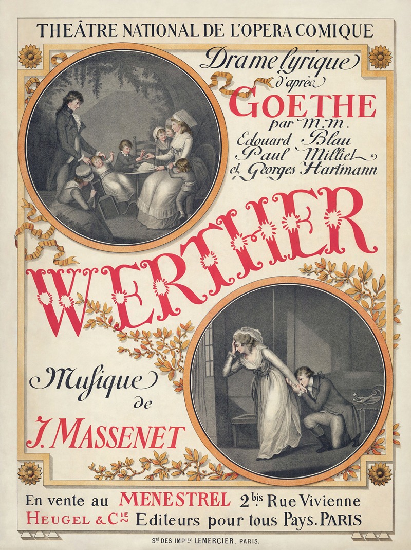 Eugène Grasset - Jules Massenet’s Werther