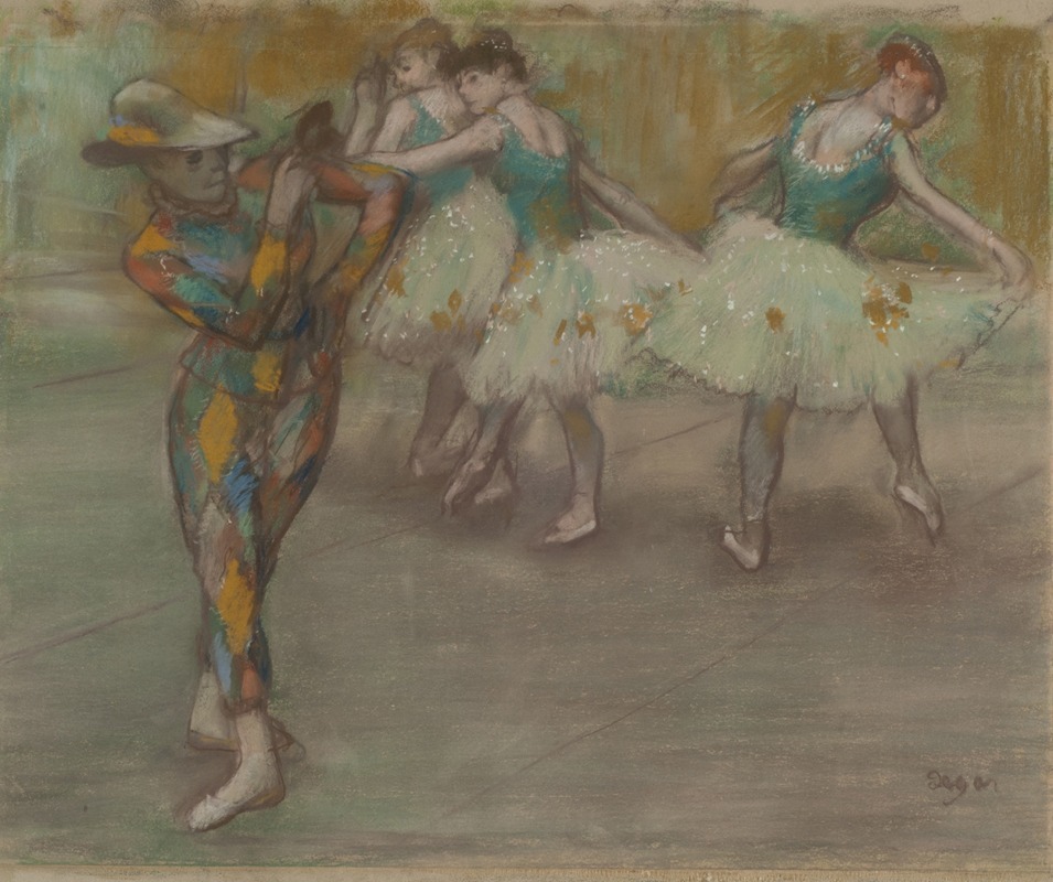 Edgar Degas - Harlequin Dance