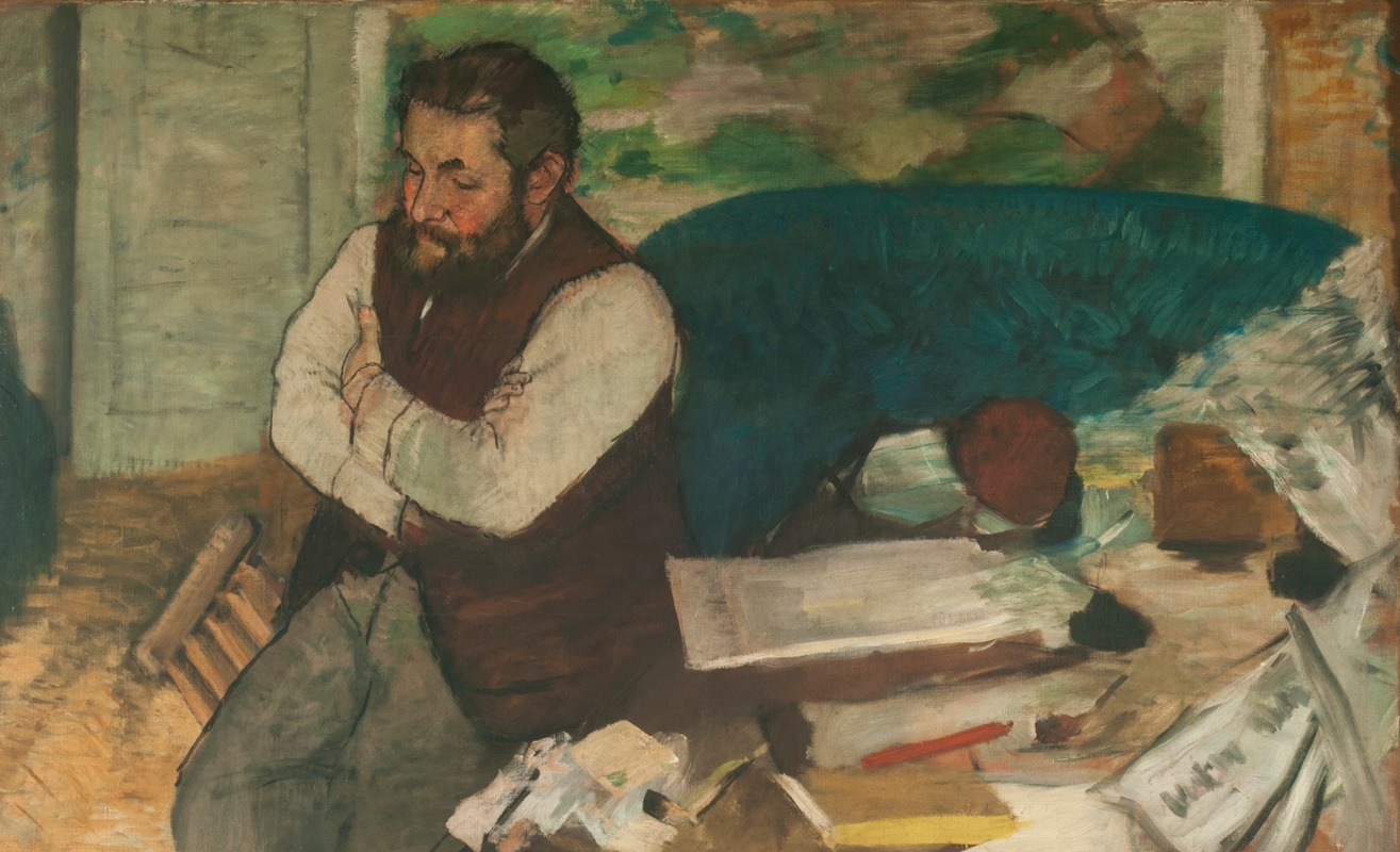 Edgar Degas - Retrato de Diego Martelli