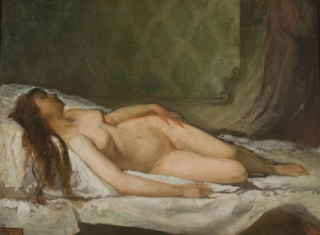 Eduardo Rosales - Naked woman asleep