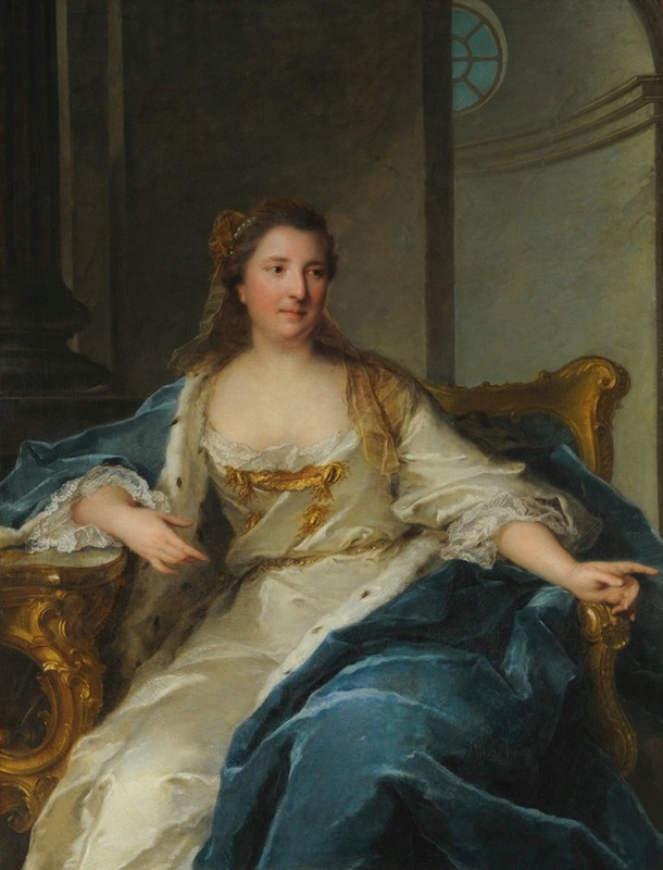 Jean-Marc Nattier - Portrait of Charlotte de Hesse-Rheinfels (1714-1741), Princess of Condé