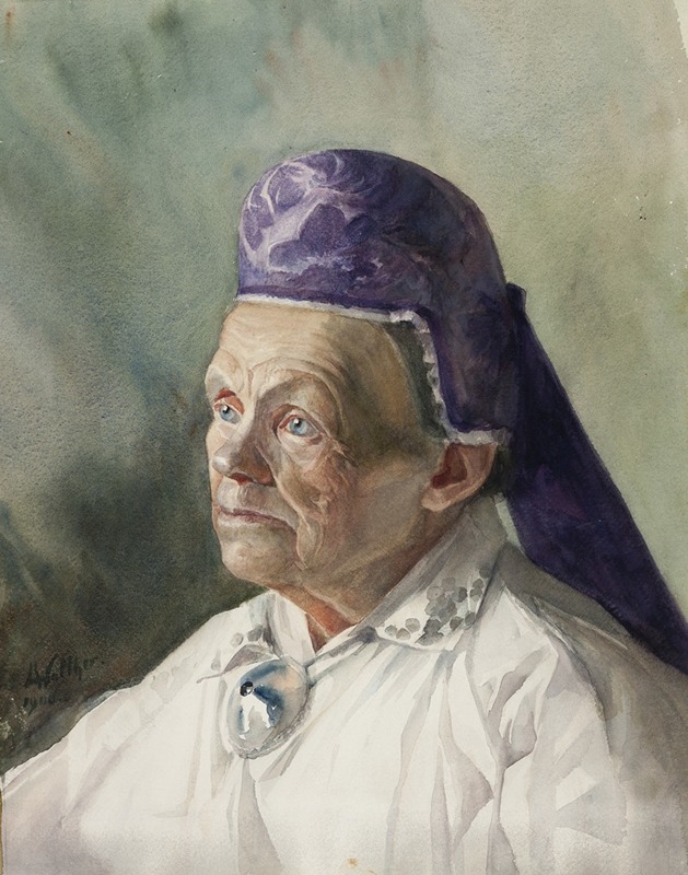 Konrad Mägi - Naise portree (tanuga)