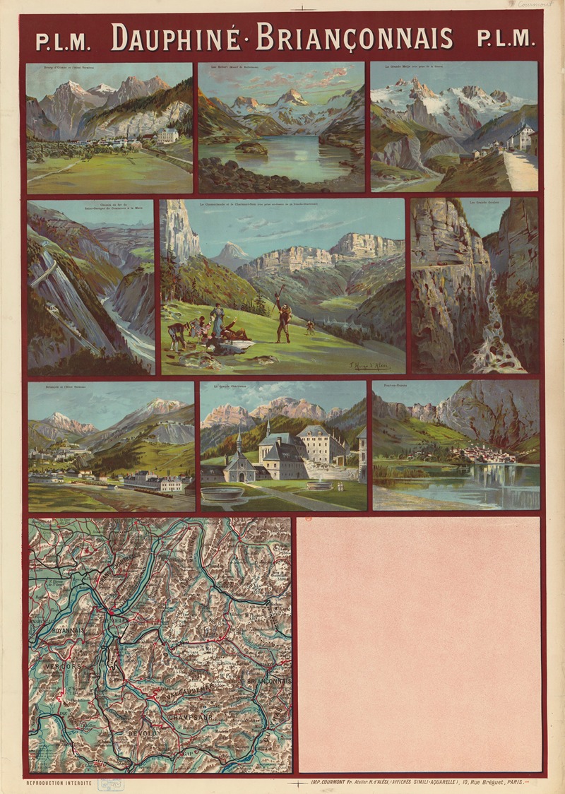 Frederic Hugo d’ Alési - PLM. Dauphiné. Briançonnais. Alpes du Dauphiné et du Briançonnais