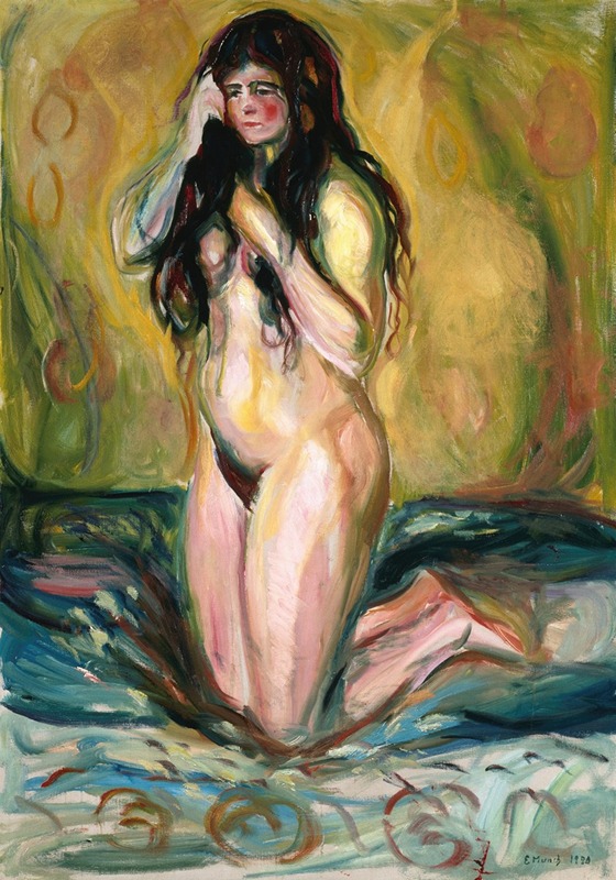 Edvard Munch - Kneeling Nude